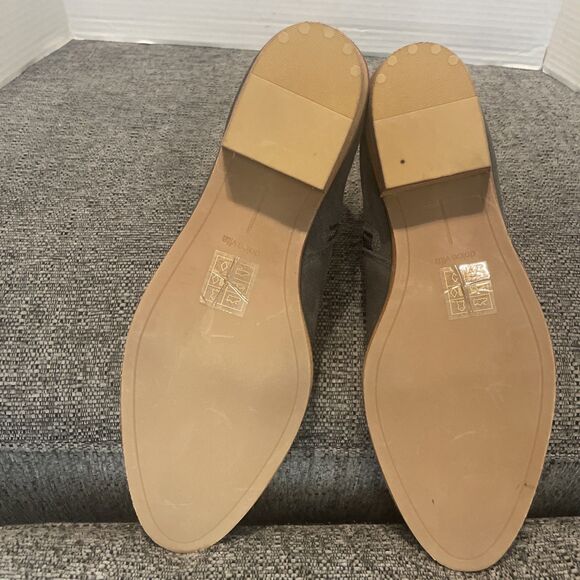 Dolce Vita Booties Women’s 10‎ Grey Ankle Boots Suede Buckle Block Heel Western - Picture 15 of 15